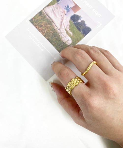 casita(RETRO GIRL)（カシータ）の「セットリング（リング・レディース・ゴールド/シルバー・FREE）」の2枚目の写真