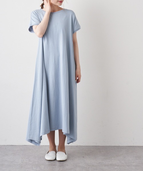 PUAL CE CIN(ピュアルセシン)の「【WEB限定】カットソーフレアマキシワンピース(ワンピース・レディース・ブラック/ブルー/ベージュ系その他/グレイッシュベージュ・FREE)」の20枚目の写真