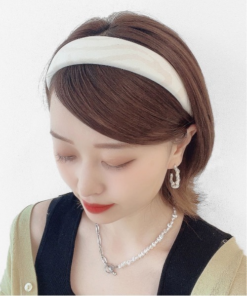 PairPair(ペアペア)の「ゼブラカチューシャ(カチューシャ・レディース・ブラック/ベージュ・FREE)」の10枚目の写真