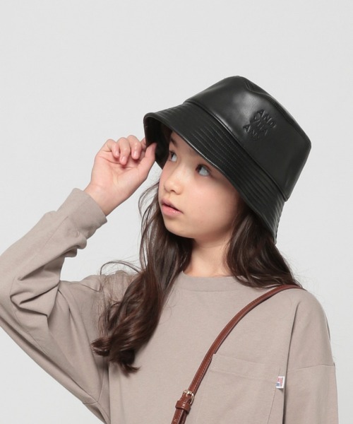 GLOBAL WORK（グローバルワーク）の「AND YUA ANY/オリジナルロゴバケハ/957018（ハット・キッズ・ブラック/ピンク/アイボリー/その他/オフホワイト・FREE）」の5枚目の写真