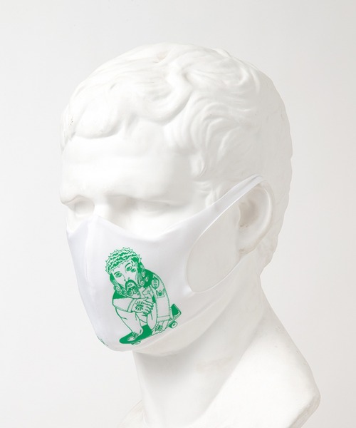 PR01.（ピーアールワン）の「MASK BOX UNKINDNESS TOKYO（マスク・メンズ・サックスブルー/ホワイト×グリーン/ブラック系その他・FREE）」の2枚目の写真