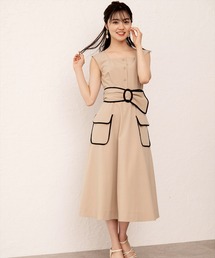 WILLSELECTION | ベルト付きパイピングワンピース(ワンピース)
