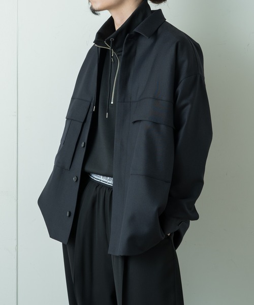 Lui's(ルイス)の「ウールカルゼカバーオール(カバーオール・メンズ・グレー/ブラック・MEDIUM/SMALL)」の7枚目の写真