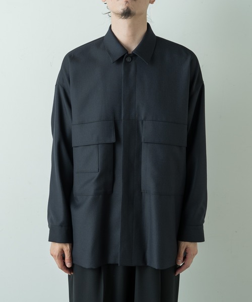 Lui's(ルイス)の「ウールカルゼカバーオール(カバーオール・メンズ・グレー/ブラック・MEDIUM/SMALL)」の8枚目の写真