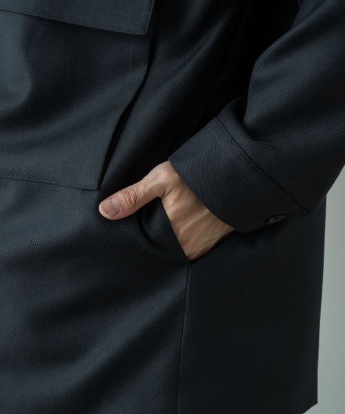 Lui's(ルイス)の「ウールカルゼカバーオール(カバーオール・メンズ・グレー/ブラック・MEDIUM/SMALL)」の15枚目の写真