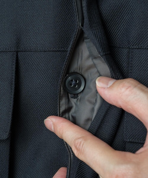 Lui's(ルイス)の「ウールカルゼカバーオール(カバーオール・メンズ・グレー/ブラック・MEDIUM/SMALL)」の17枚目の写真