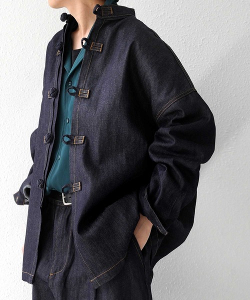 antiqua(アンティカ)の「デニムジャケット(デニムジャケット・メンズ・ノンウォッシュ・FREE)」の3枚目の写真