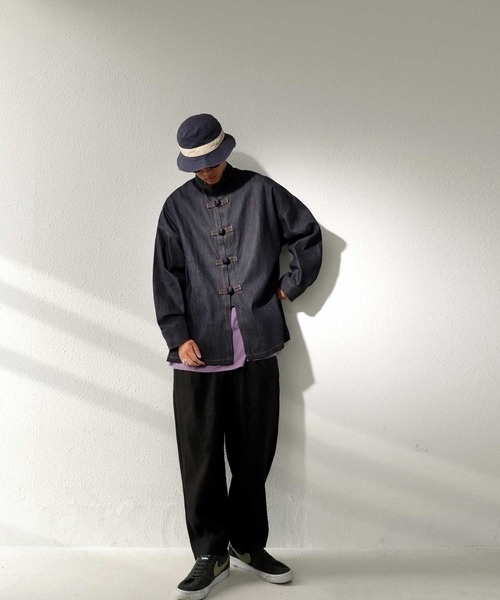 antiqua(アンティカ)の「デニムジャケット(デニムジャケット・メンズ・ノンウォッシュ・FREE)」の4枚目の写真