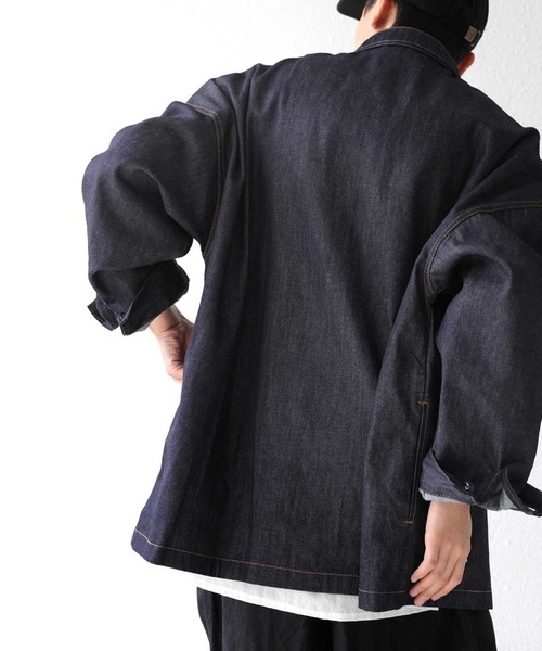 antiqua(アンティカ)の「デニムジャケット(デニムジャケット・メンズ・ノンウォッシュ・FREE)」の5枚目の写真