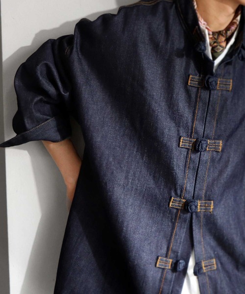 antiqua(アンティカ)の「デニムジャケット(デニムジャケット・メンズ・ノンウォッシュ・FREE)」の7枚目の写真
