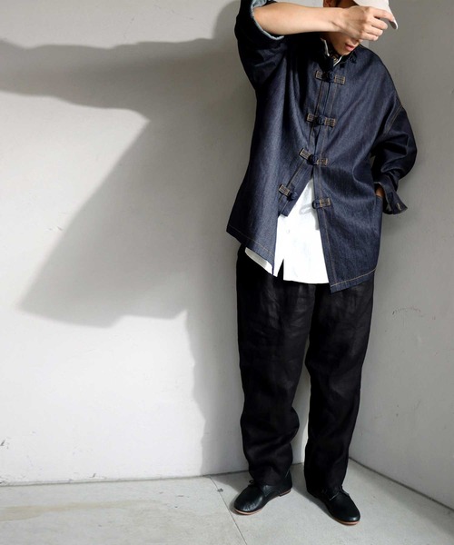 antiqua(アンティカ)の「デニムジャケット(デニムジャケット・メンズ・ノンウォッシュ・FREE)」の8枚目の写真