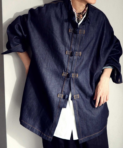 antiqua(アンティカ)の「デニムジャケット(デニムジャケット・メンズ・ノンウォッシュ・FREE)」の9枚目の写真