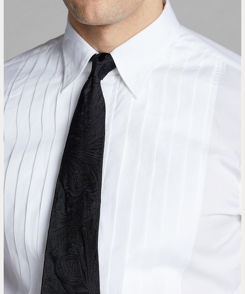 Eli プリーテッド タキシード シャツ（ビジネスシャツ）｜RRL（ダブル