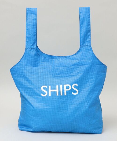 SHIPS（シップス）の「【WEB限定】SHIPS: パッカブル ナイロン SHIPS ロゴ エコ バッグ（エコバッグ/サブバッグ・メンズ・ネイビー/ピンク/ブルー/ブラック・ONE SIZE）」の5枚目の写真
