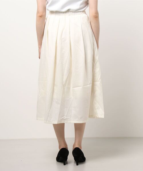 nemne store(ネンネストア)の「あずきミルクのリボンフレアスカート(スカート・レディース・アイボリー/モカ・F)」の19枚目の写真