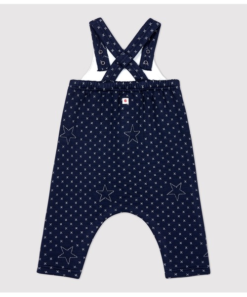 PETIT BATEAU（プチバトー）の「チュビックキルティングプリントサロペット（サロペット/オーバーオール・キッズ・ネイビー・18MONTH/12MONTH/6MONTH）」の4枚目の写真