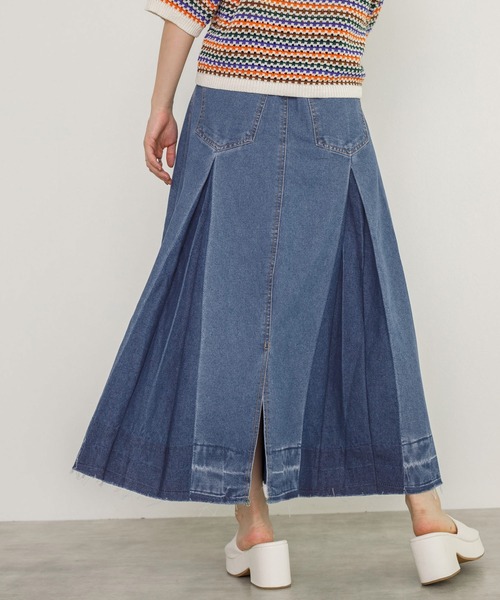 w closet（ダブルクローゼット）の「インバーデットデニムスカート（デニムスカート・レディース・ブラック/ネイビー/ブルー・FREE）」の16枚目の写真