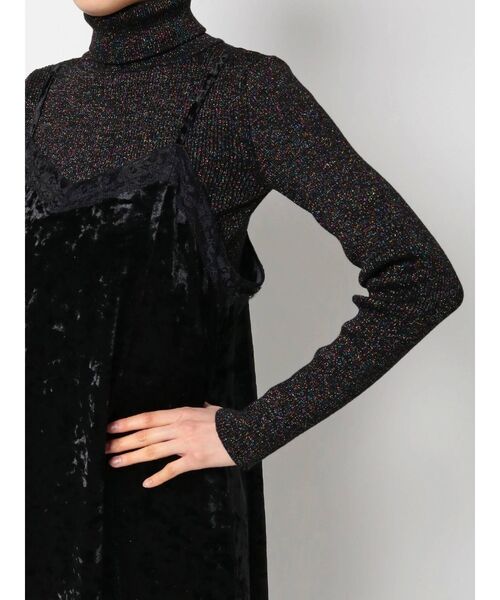 jouetie(ジュエティ)の「シアードッキングランジェリーワンピース(ワンピース・レディース・アイボリー/ブラック/その他2・MEDIUM)」の10枚目の写真