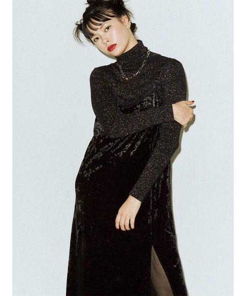 jouetie(ジュエティ)の「シアードッキングランジェリーワンピース(ワンピース・レディース・アイボリー/ブラック/その他2・MEDIUM)」の17枚目の写真