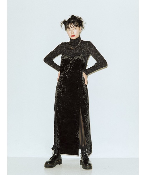 jouetie(ジュエティ)の「シアードッキングランジェリーワンピース(ワンピース・レディース・アイボリー/ブラック/その他2・MEDIUM)」の15枚目の写真