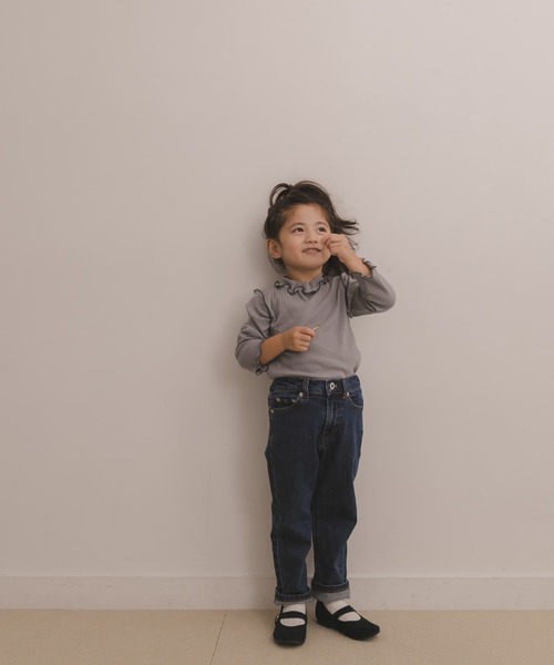 URBAN RESEARCH DOORS（アーバンリサーチドアーズ）の「配色メローリブカットソー(KIDS)（Tシャツ/カットソー・キッズ・ベージュ/グレー・120/105/150/135）」の13枚目の写真