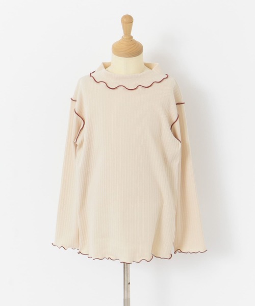 URBAN RESEARCH DOORS（アーバンリサーチドアーズ）の「配色メローリブカットソー(KIDS)（Tシャツ/カットソー・キッズ・ベージュ/グレー・120/105/150/135）」の18枚目の写真