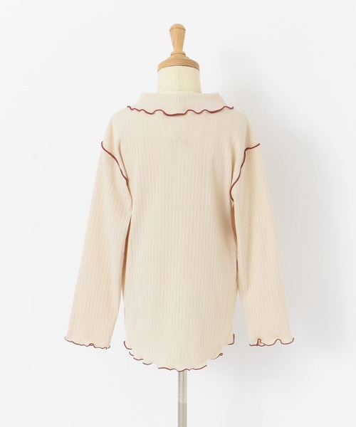 URBAN RESEARCH DOORS（アーバンリサーチドアーズ）の「配色メローリブカットソー(KIDS)（Tシャツ/カットソー・キッズ・ベージュ/グレー・120/105/150/135）」の20枚目の写真