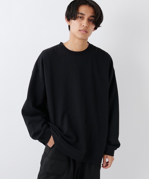 CIAOPANIC(チャオパニック)の「スーパービッグシルエットクルーネックトレーナー/オーバーサイズ(スウェット・メンズ・ブラウン/ブラック・マルチサイズ)」の2枚目の写真