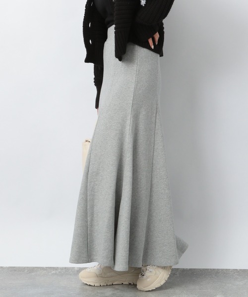 Heather（ヘザー）の「セルフィ―ウラケフレアロングスカート 237203（スカート・レディース・アイボリー/グレー・FREE）」の13枚目の写真