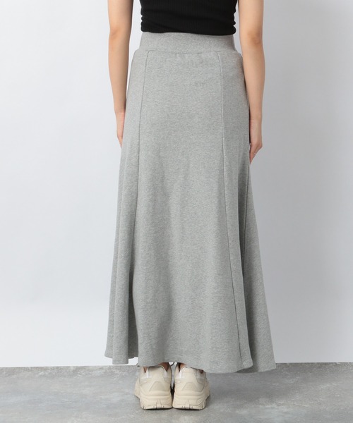 Heather（ヘザー）の「セルフィ―ウラケフレアロングスカート 237203（スカート・レディース・アイボリー/グレー・FREE）」の4枚目の写真
