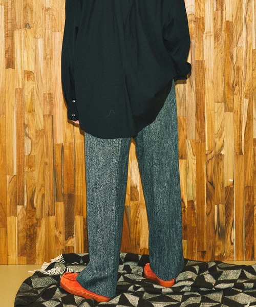 Maison Special 20AW カルゼウールギャバ 1タックワイドパンツ Wool Mix Smooth Prime Wide One-Tuck Wide Pants