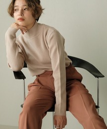 【WEB限定】プチハイネック長袖ニットトップス