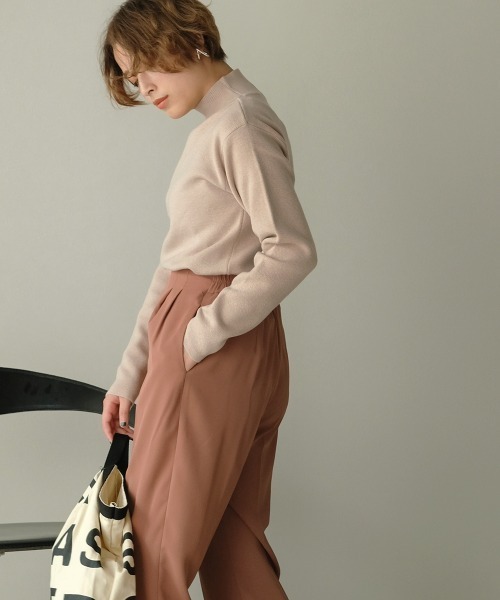 Bab（バブ）の「【WEB限定】プチハイネック長袖ニットトップス（ニット/セーター・レディース・ブラック/グレー/アイボリー/ミント/ベージュ・38）」の21枚目の写真