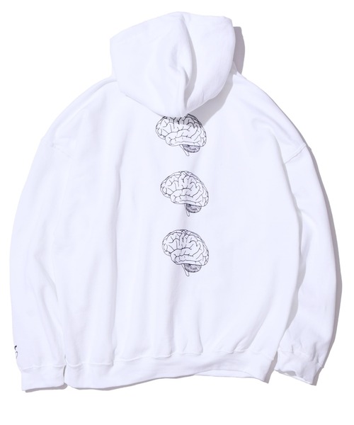 ROOPTOKYO（ループトウキョウ）の「【ROOPTOKYOオリジナル】出会って5秒でバトル Battle in 5 seconds after meeting アニメプリント プルオーバーパーカー フロントロゴ バックプリント（パーカー・メンズ・ホワイト/ブラック・M/L/XXL/XL）」の11枚目の写真