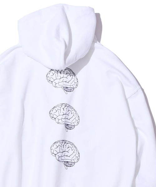 ROOPTOKYO（ループトウキョウ）の「【ROOPTOKYOオリジナル】出会って5秒でバトル Battle in 5 seconds after meeting アニメプリント プルオーバーパーカー フロントロゴ バックプリント（パーカー・メンズ・ホワイト/ブラック・M/L/XXL/XL）」の4枚目の写真