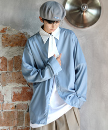 メンズのシャツ ブラウス ブルー ネイビー 青色系 ボウタイ襟 ファッション通販 Zozotown