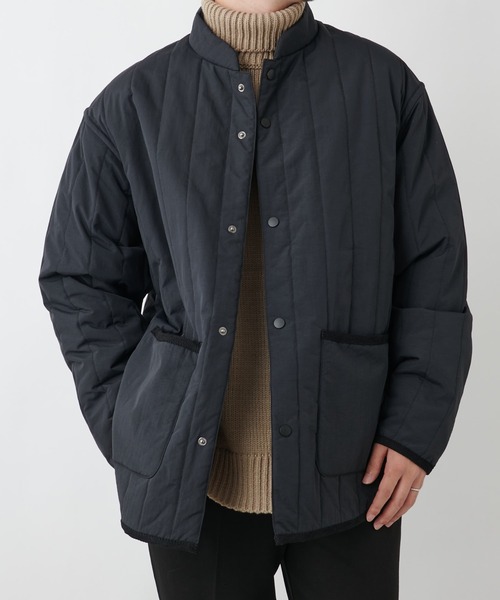 COLONY 2139(コロニートゥーワンスリーナイン)の「イタリアン中綿キルトジャケット (CASHPAD)※ユニセックス対応(ミリタリージャケット・メンズ・ブラック/チャコールグレー・MEDIUM/LARGE/X-LARGE)」の1枚目の写真