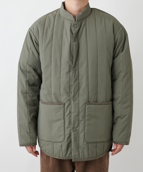 COLONY 2139(コロニートゥーワンスリーナイン)の「イタリアン中綿キルトジャケット (CASHPAD)※ユニセックス対応(ミリタリージャケット・メンズ・ブラック/チャコールグレー・MEDIUM/LARGE/X-LARGE)」の12枚目の写真