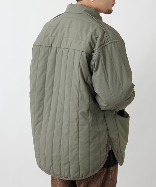 COLONY 2139(コロニートゥーワンスリーナイン)の「イタリアン中綿キルトジャケット (CASHPAD)※ユニセックス対応(ミリタリージャケット・メンズ・ブラック/チャコールグレー・MEDIUM/LARGE/X-LARGE)」の14枚目の写真