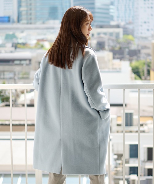 RIVE DROITE（リヴドロワ）の「飽きのこないシンプルなデザイン　マンテコチェスターコート（チェスターコート・レディース・アイボリー/モカ/スカイブルー・FREE）」の18枚目の写真