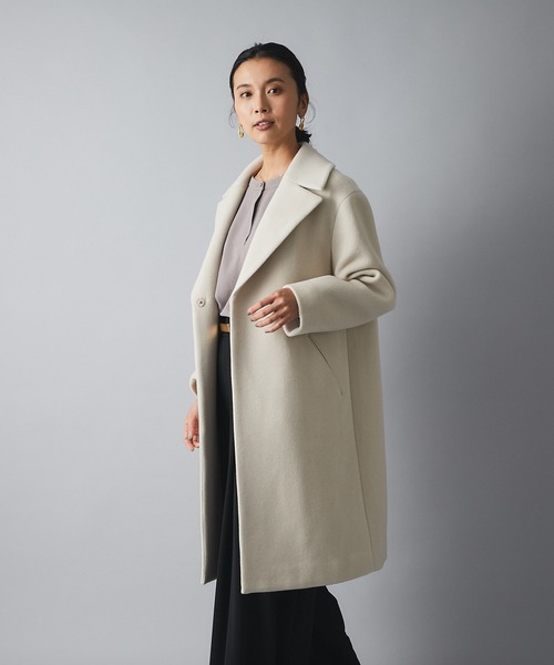RIVE DROITE（リヴドロワ）の「飽きのこないシンプルなデザイン　マンテコチェスターコート（チェスターコート・レディース・アイボリー/モカ/スカイブルー・FREE）」の22枚目の写真