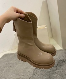 センターラインバックファスナーブーツ