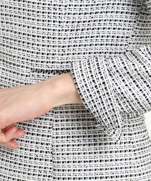 COUP DE CHANCE(クードシャンス)の「◆【フォーマル/入卒/ママスーツ/通勤/日本製】オスカーツィード ストレッチノーカラージャケット(スーツジャケット・レディース・ブラック系3/ネイビー系3・40/38/36/34)」の8枚目の写真