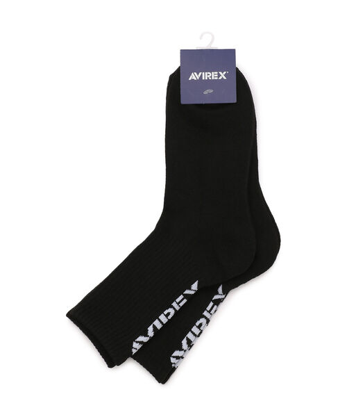 AVIREX（アヴィレックス）の「NYC リブ ソックス / NYC RIB SOCKS / アヴィレックス / AVIREX（ソックス/靴下・メンズ・ホワイト/ブラック/オレンジ・FREE）」の2枚目の写真