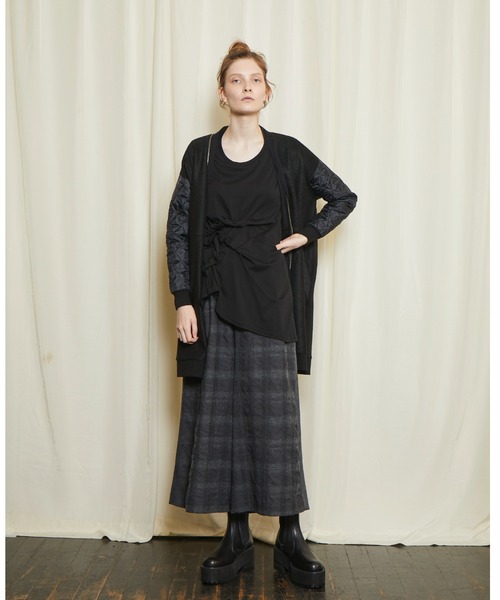 gomme（ゴム）の「ファインスムース シャーリングT（Tシャツ