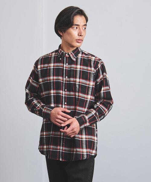GITMAN VINTAGE(ギットマン ヴィンテージ)の「<GITMAN VINTAGE (ギットマン ビンテージ)> プレイド ボタンダウン シャツ(シャツ/ブラウス・メンズ・ブラック・16/16 1/2/15 1/2/15 )」の5枚目の写真