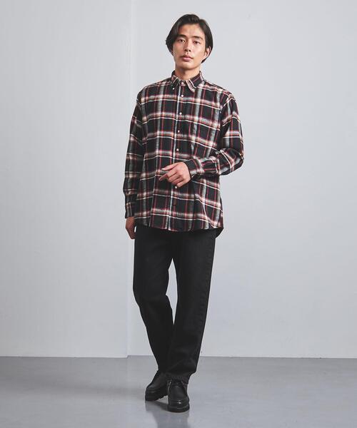 GITMAN VINTAGE(ギットマン ヴィンテージ)の「<GITMAN VINTAGE (ギットマン ビンテージ)> プレイド ボタンダウン シャツ(シャツ/ブラウス・メンズ・ブラック・16/16 1/2/15 1/2/15 )」の6枚目の写真