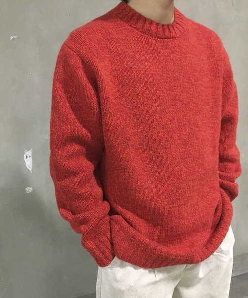 URBAN RESEARCH（アーバンリサーチ）の「3Gミックスメランジクルーネック（ニット/セーター・メンズ・ブラウン系その他/オレンジ系その他/グリーン系その他・MEDIUM/LARGE/SMALL）」の6枚目の写真