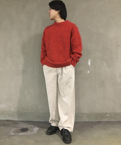 URBAN RESEARCH（アーバンリサーチ）の「3Gミックスメランジクルーネック（ニット/セーター・メンズ・ブラウン系その他/オレンジ系その他/グリーン系その他・MEDIUM/LARGE/SMALL）」の7枚目の写真