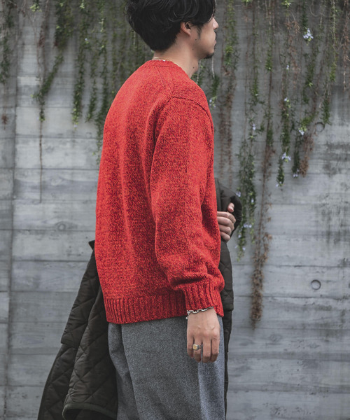 URBAN RESEARCH（アーバンリサーチ）の「3Gミックスメランジクルーネック（ニット/セーター・メンズ・ブラウン系その他/オレンジ系その他/グリーン系その他・MEDIUM/LARGE/SMALL）」の10枚目の写真